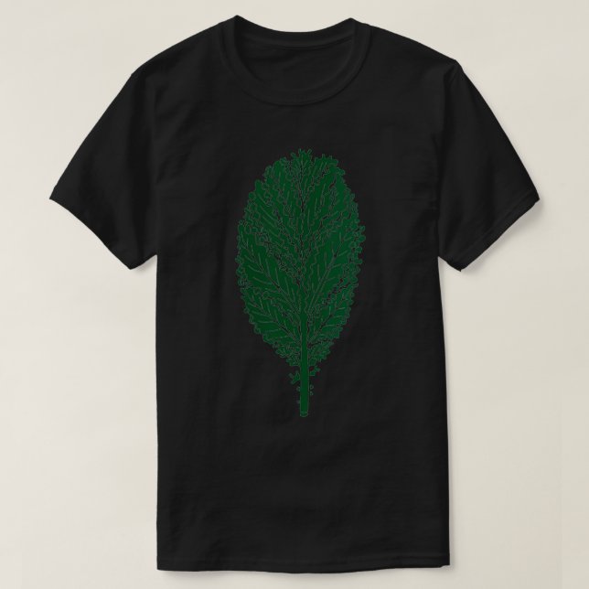 Womens Kale Leaf Vegane Kleidung durch das Dharma  T-Shirt (Design vorne)