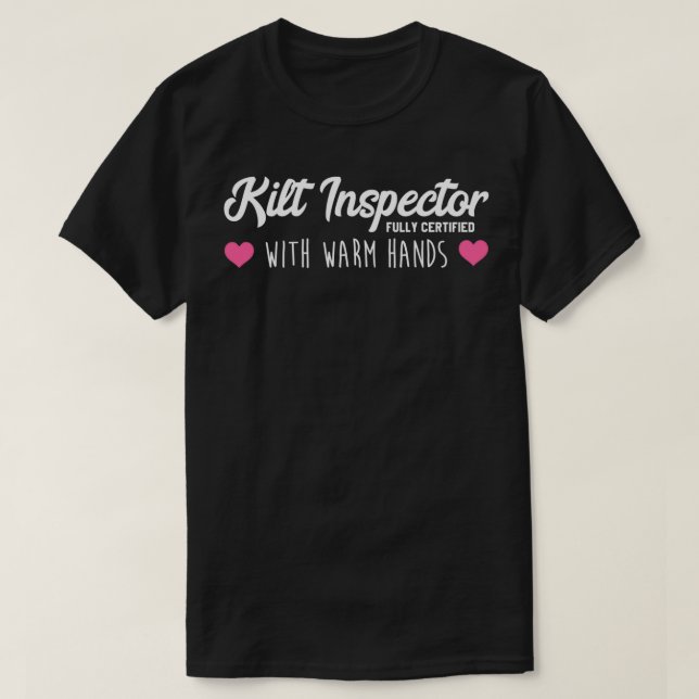 Womens Kilt Inspector vollständig zertifizierte Wa T-Shirt (Design vorne)
