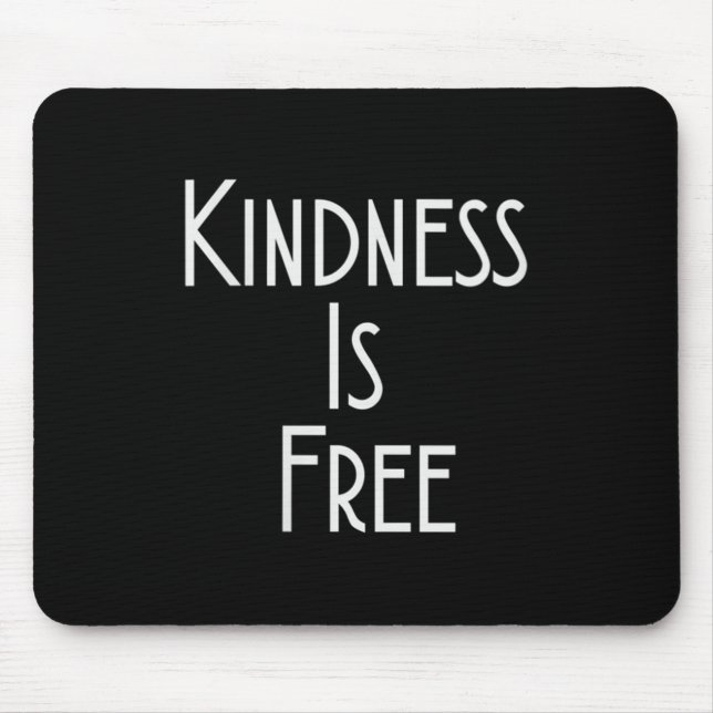 Womens Kindness Is Shirt Motivation Insration V-ne Mousepad (Vorne)