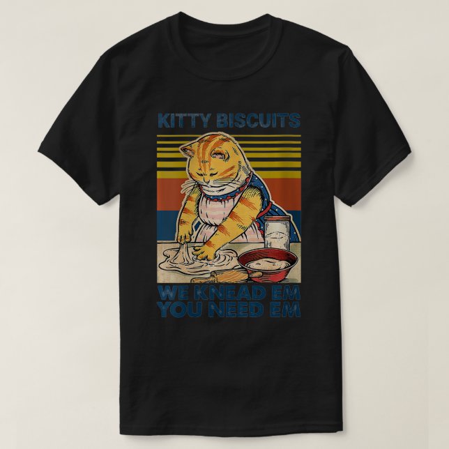 Womens Kitty Biscuits Ihr braucht Em we Knead Em B T-Shirt (Design vorne)