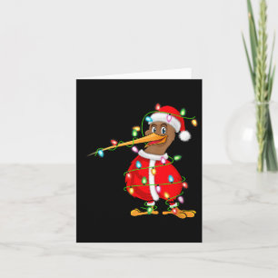 Womens Kiwi Bird Xmas Weihnachtskostüm Kiwi Karte