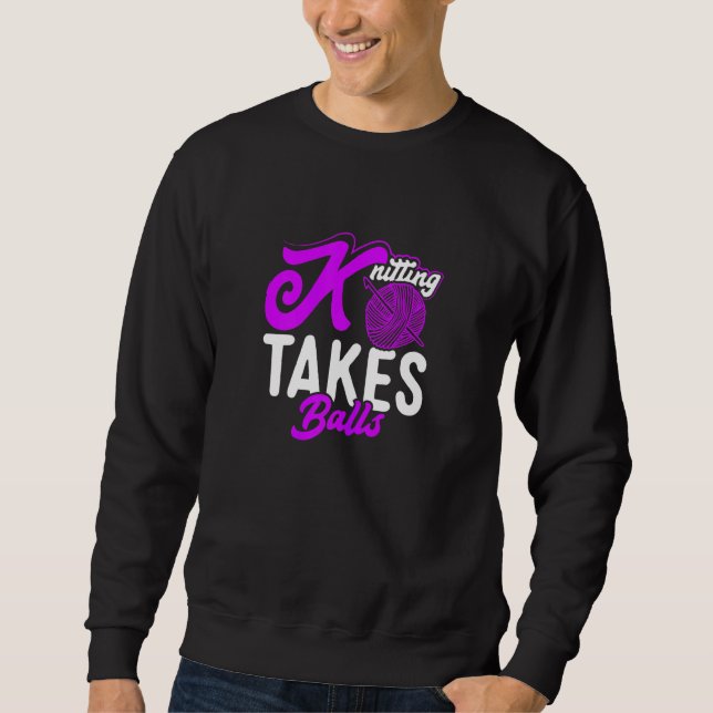 Womens Knittern Mama Strick Gran Sweatshirt (Vorderseite)