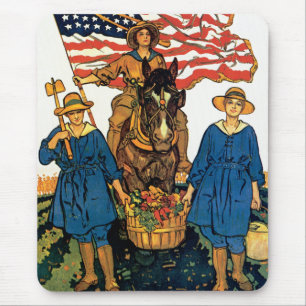 Women's Land Army Mousepad