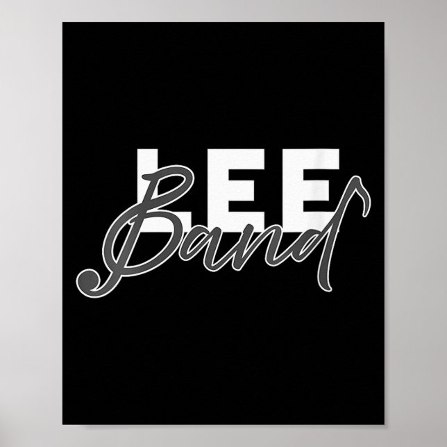 Womens Lee Band Booster New Logo Red Only V-neck  Poster (Vorne)