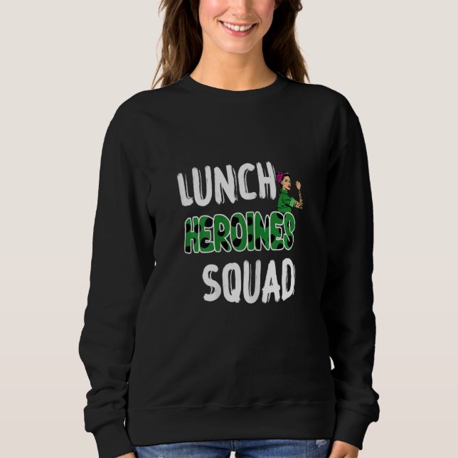 Womens Leopard Team Lunch Heroines Squad Office Sweatshirt (Vorderseite)