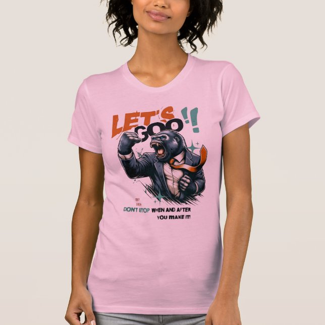 WOMEN'S LET'S GOO LESSONS LEARN SOFT TEE (Vorderseite)