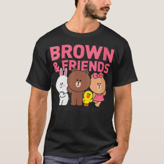 Womens Line Friends Brown & Friends Cast VNeck T-Shirt