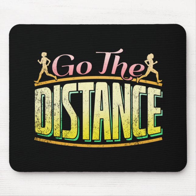 Womens Long Distance Running - Marathon Runner Mousepad (Vorne)