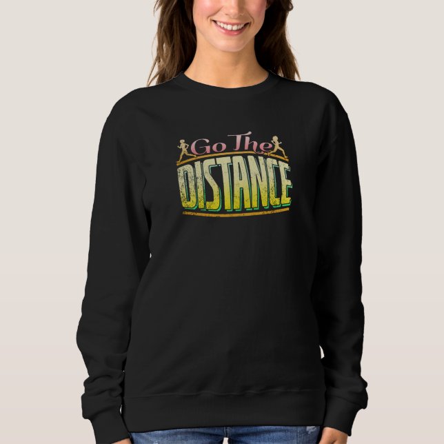 Womens Long Distance Running - Marathon Runner Sweatshirt (Vorderseite)