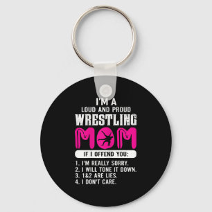 Womens Loud Proud Wrestling Mama Wrestling Geschen Schlüsselanhänger