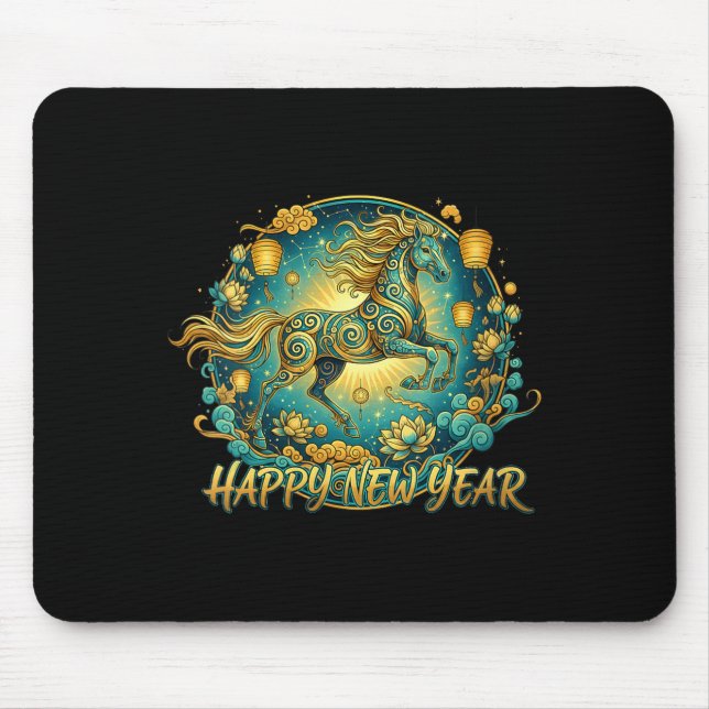 Womens Lunar New Year Happy Chinese New Year Of Th Mousepad (Vorne)