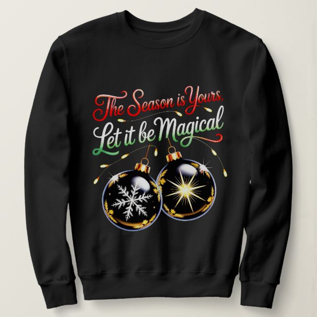 Women's Magical Christmas Cozy Festive Winter Glow Sweatshirt (Design vorne)