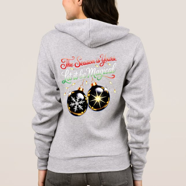 Women's Magical Christmas Ornament Cozy Festive Wi Hoodie (Rückseite)