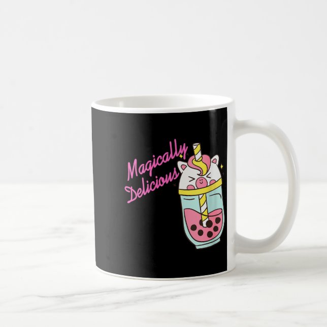 Womens Magically Delicious Unicorn Boba Kawaii Bub Kaffeetasse (Rechts)