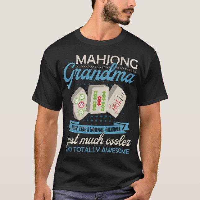 Womens Mahjong Shirt Funny Mahjong Grandma Game Ma (Vorderseite)