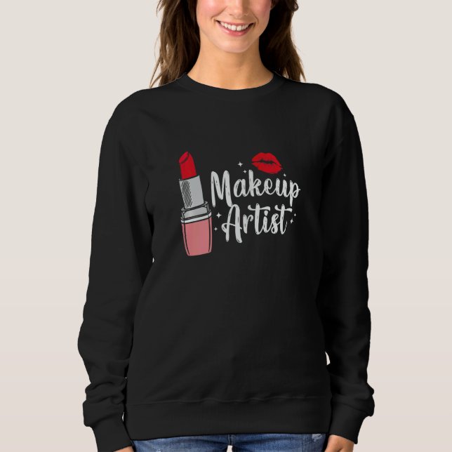 Womens Make Up Artist Lipstick  Beautician  Esthet Sweatshirt (Vorderseite)