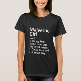 Womens Malverne Girl Ny New York Funny City Zuhaus T-Shirt