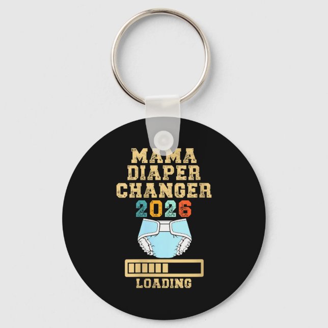 Womens Mama Diaper Changer 2026 New Baby Loading F Schlüsselanhänger (Vorderseite)