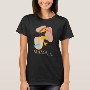 Womens Mamacita Afro Latina Caribbean Woman Winki T-Shirt