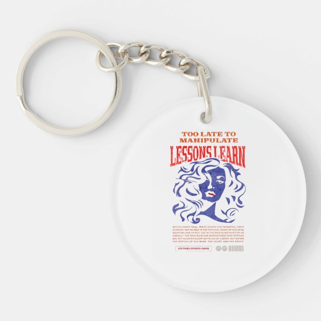 WOMEN'S MANIPULATE LESSONS LEARN ACRYLIC KEYCHAIN  SCHLÜSSELANHÄNGER (Vorderseite)