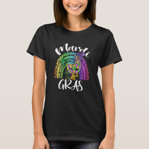 Womens Mardi Gras 2022 Lilie Rainbow Mask & T-Shirt