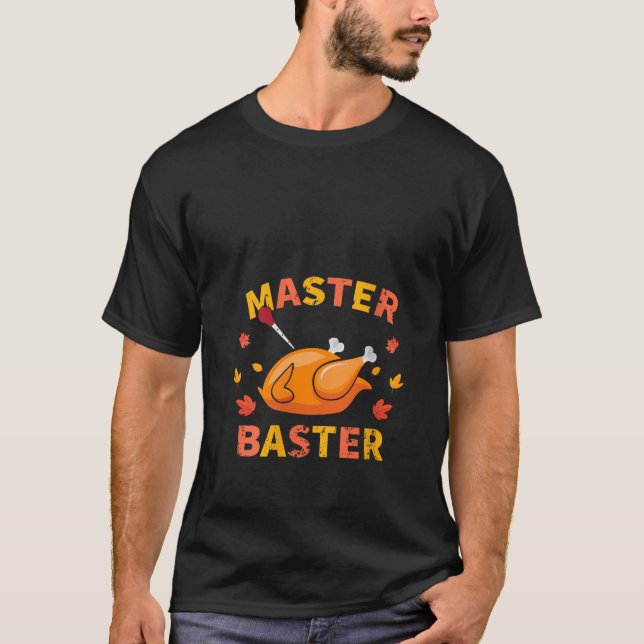 Womens Master Baster Funny Turkey Baster Thanksgiv T-Shirt (Vorderseite)