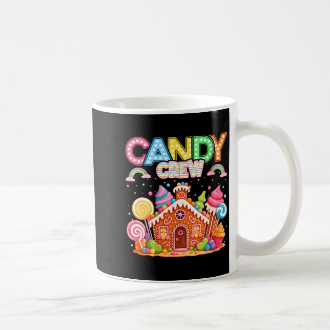 Womens Merry Christmas Candy Crew Squad Matching X Kaffeetasse (Rechts)