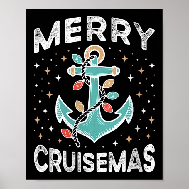 Womens Merry Cruisemas Cruise Mas Matching Family  Poster (Vorne)