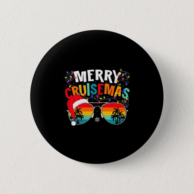 Womens Merry Cruisemas Cruise Ship Cruising Vacati Button (Vorderseite)