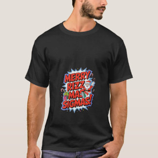 Womens Merry Rizz Mas Sigmas Weihnachtsmann T-Shirt