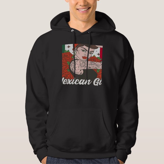 Womens Mexican Girl Mexicana Hoodie (Vorderseite)