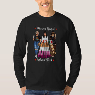 Womens Mexican Lesbian Lgbtq Heritage Born In Mexi T-Shirt