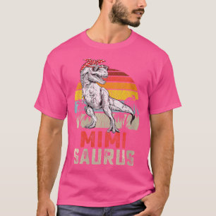 Womens Mimisaurus T Rex Dinosaur Mimi Saurus Famil T-Shirt