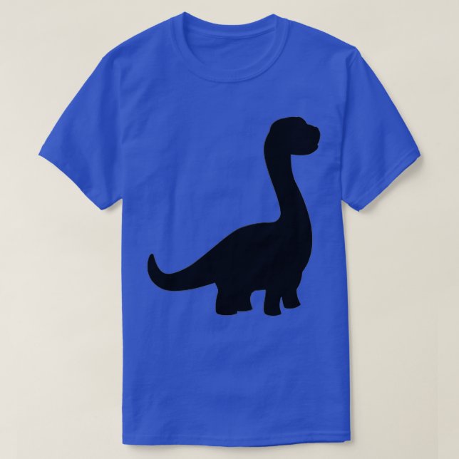 Womens Minimalistisches Abzeichen Niedlich Dinosau T-Shirt (Design vorne)