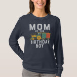 Womens Mom Of The Birthday Boy Train Toys Graphic T-Shirt<br><div class="desc">Womens Mom Of The Birthday Boy Train Toys Graphic Funny Mama Gift. Perfect gift for your dad,  mom,  papa,  men,  women,  friend and family members on Thanksgiving Day,  Christmas Day,  Mothers Day,  Fathers Day,  4th of July,  1776 Independent day,  Veterans Day,  Halloween Day,  Patrick's Day</div>