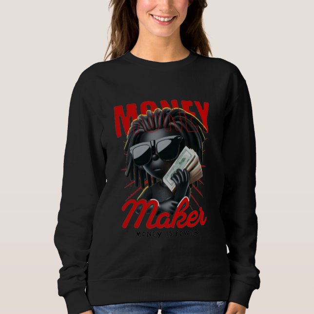 Women's Money Maker Gorilla Sweatshirt - Edgy Quee (Vorderseite)