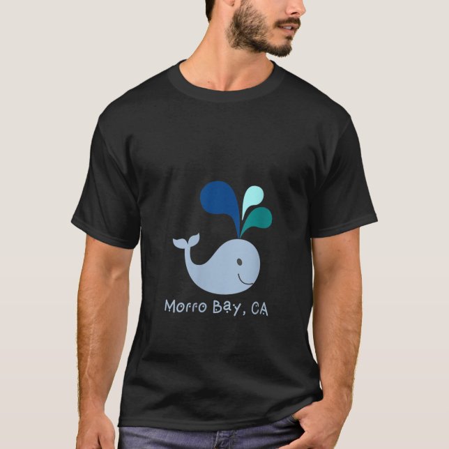 Womens Morro Bay California Niedlich Whale Lover C T-Shirt (Vorderseite)