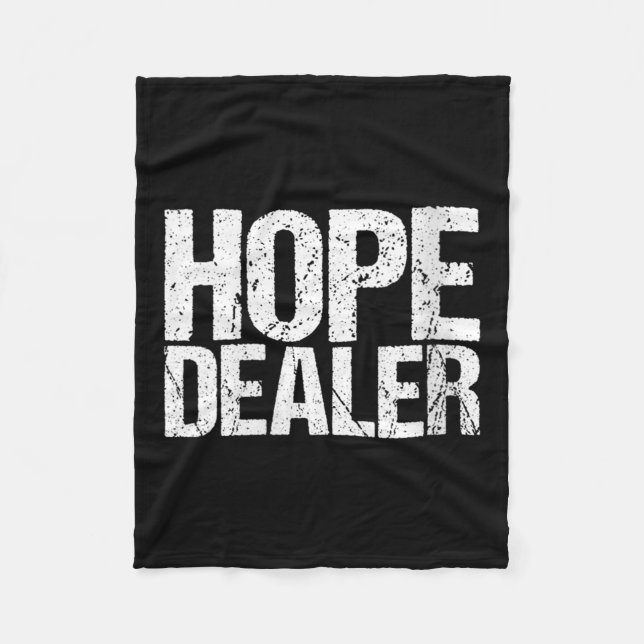 Womens Motivational Hope Er V-neck  Fleecedecke (Vorderseite)