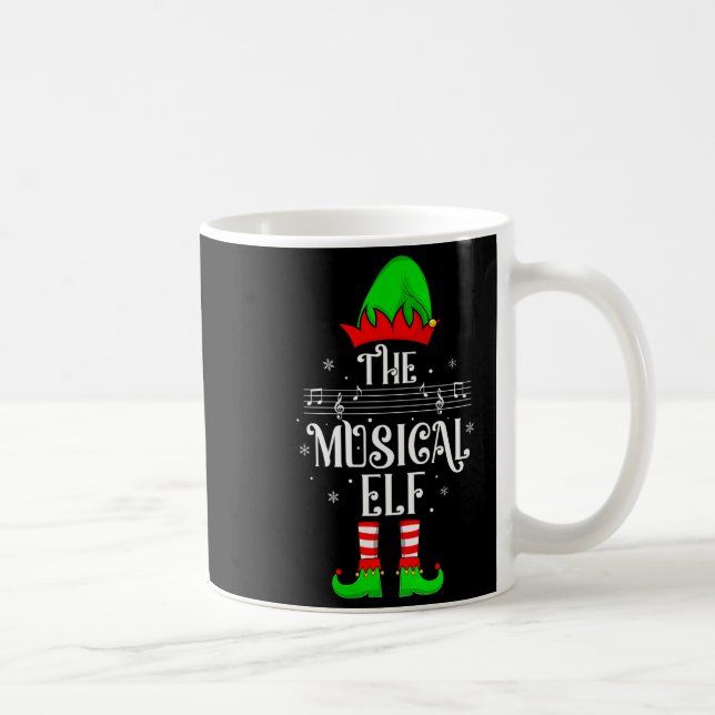 Womens Musical Elf Xmas Christmas Matching Family  Kaffeetasse (Rechts)