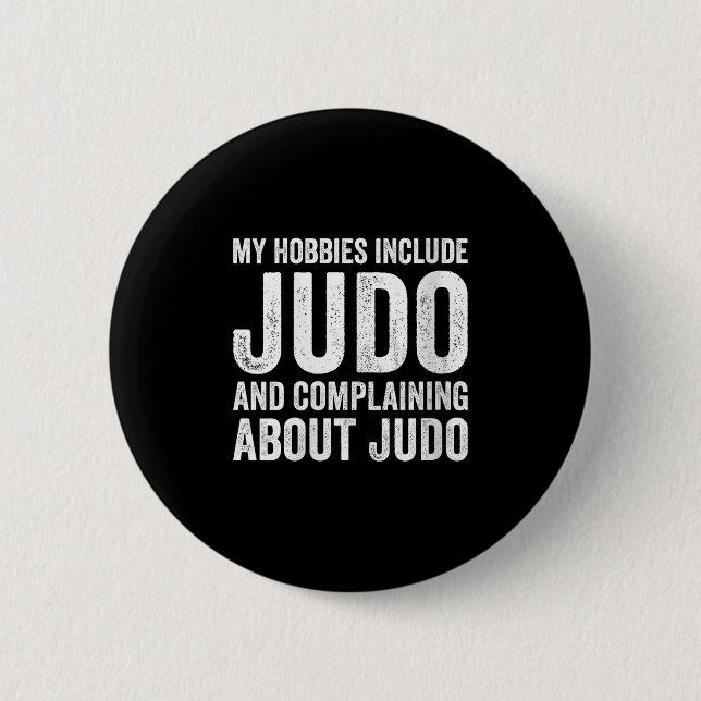 Womens My Hobbies Include Judo Funny Judoka V-neck Button (Vorderseite)