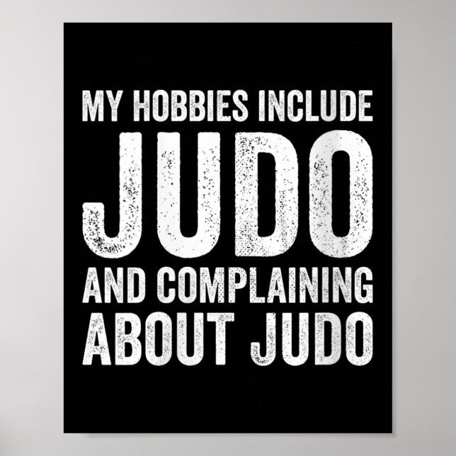 Womens My Hobbies Include Judo Funny Judoka V-neck Poster (Vorne)