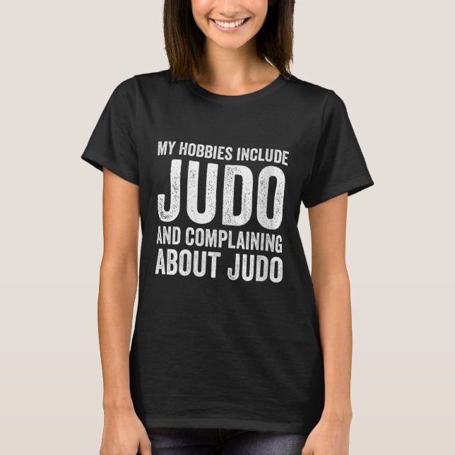 Womens My Hobbies Include Judo Funny Judoka V-neck T-Shirt (Vorderseite)