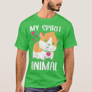 Womens My Spirit Animal Guinea I Liebe Mama Neckla T-Shirt