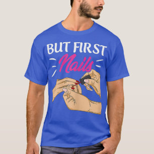 Womens Nail Polnischer Entwurf für einen Manikuris T-Shirt