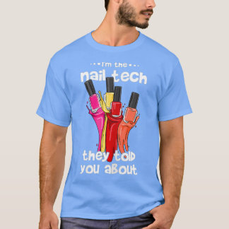 Womens Nail Polnischer Entwurf für einen Manikuris T-Shirt
