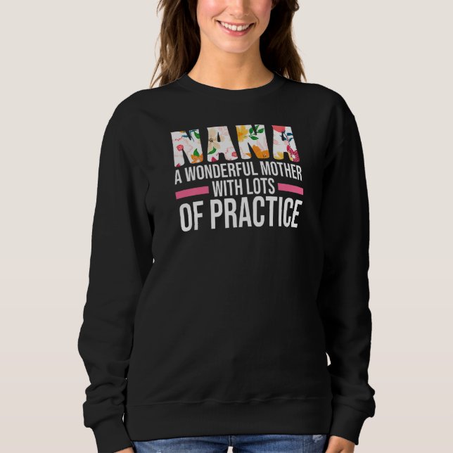 Womens Nana A Wunderschöne Mutter Oma Sweatshirt (Vorderseite)