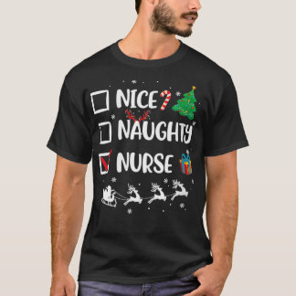 Womens Naughty Nurse Weihnachten Weihnachten Weihn T-Shirt