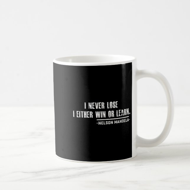 Womens Nelson Mandela's Motivational Quote V-neck  Kaffeetasse (Rechts)