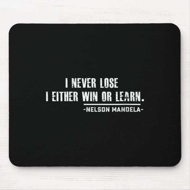 Womens Nelson Mandela's Motivational Quote V-neck  Mousepad (Vorne)
