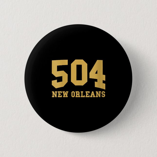 Womens New Orleans Area Code 504 - Hometown Pride  Button (Vorderseite)